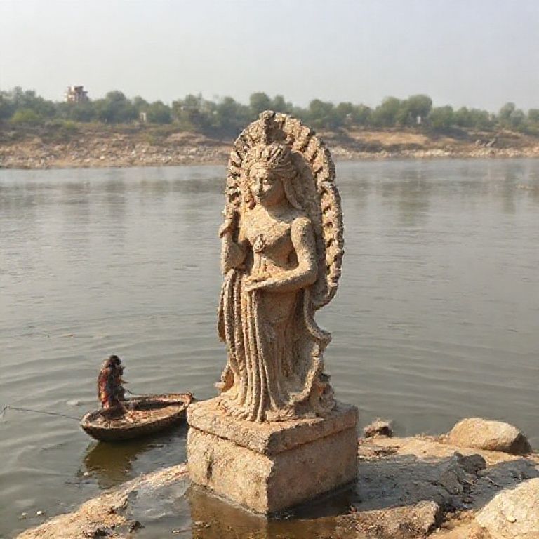 Fisherman Uncovers Ancient Goddess Sculpture in Jhelum River