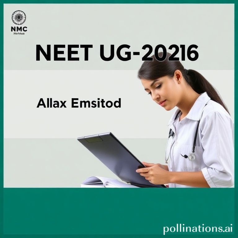 NEET-UG 2026 Syllabus Released by NMC