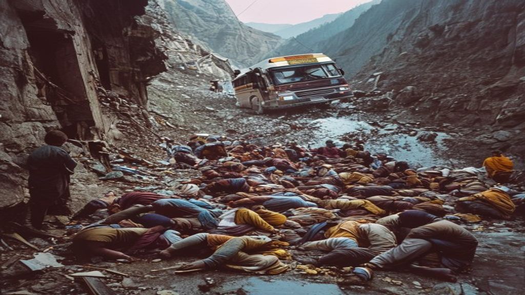Amarnath Pilgrims Injured as Bus Falls into Gorge in Kashmir