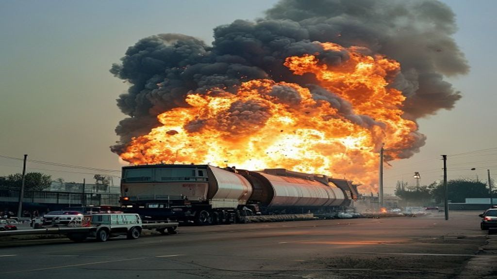 New CCTV Footage Reveals Massive LPG Tanker Explosion at UP Toll Plaza